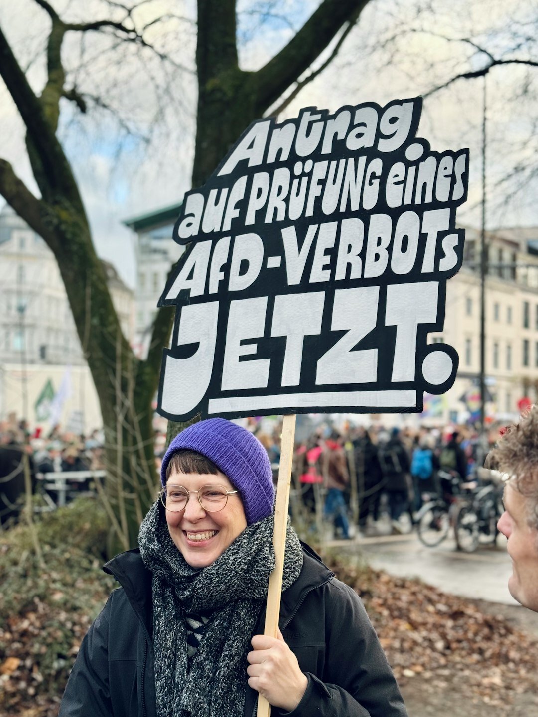 young germans protesting