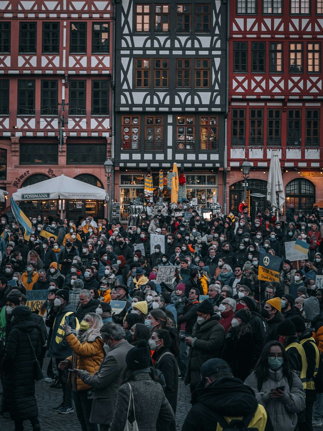 german citizens at market